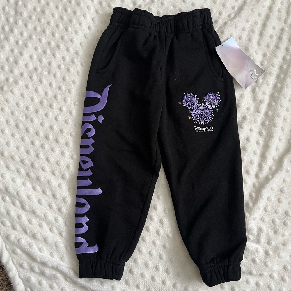 NWT Toddler Disneyland Black Joggers